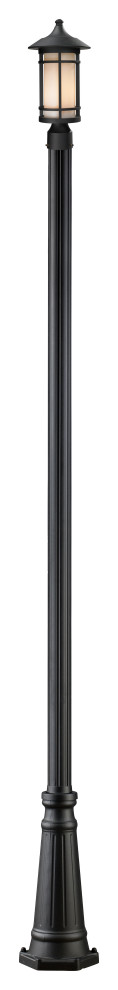 Z-Lite Outdoor Post Light, Black, 527PHM-519P-BK