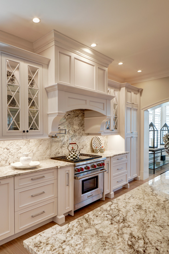 This is an example of a transitional kitchen in DC Metro.