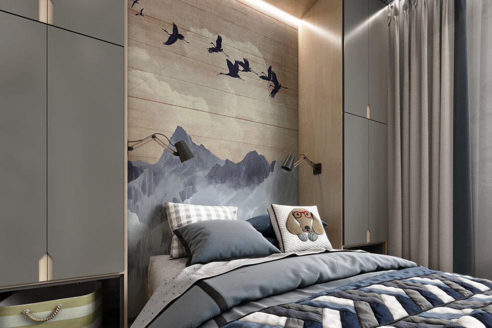 Дизайн проект детской для мальчика