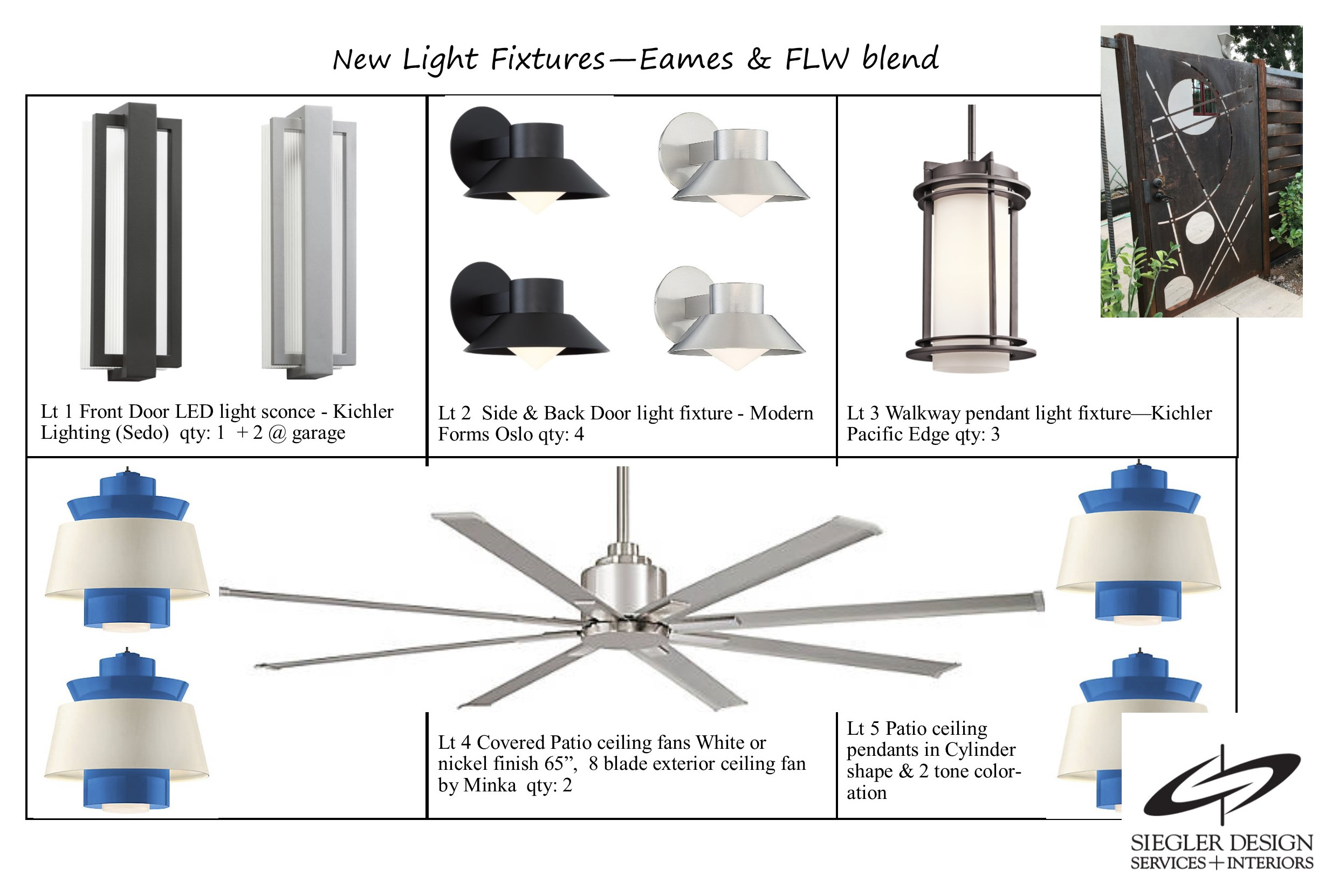 MID CENTURY LIGHTING VIBE - exterior improvements