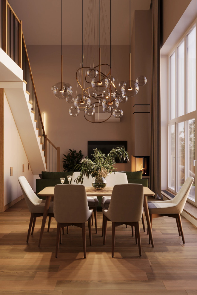 Elegant dining room photo in Orange County