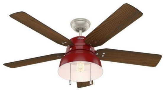 Hunter 59309 Mill Valley - 52" Ceiling Fan with Light Kit - Farmhouse - Ceiling Fans - by Hansen 