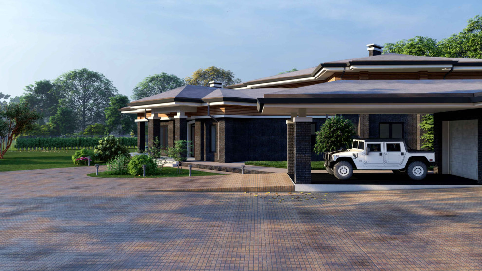 Проект загородного дома 500 м² в предгорье