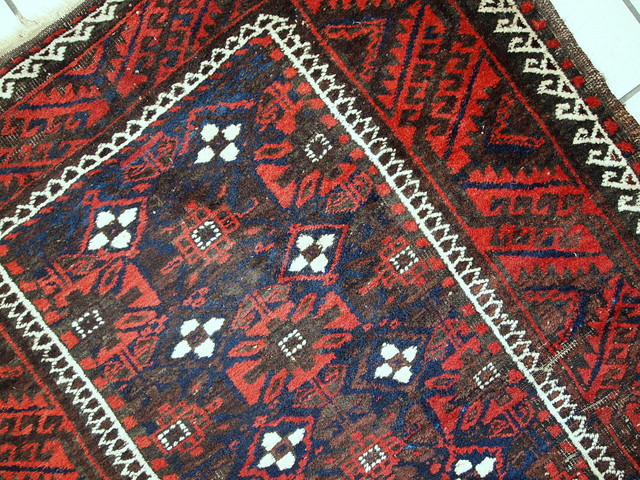 Consigned Handmade Afghan Baluch Rug 3, Afghan Baluch Rug
