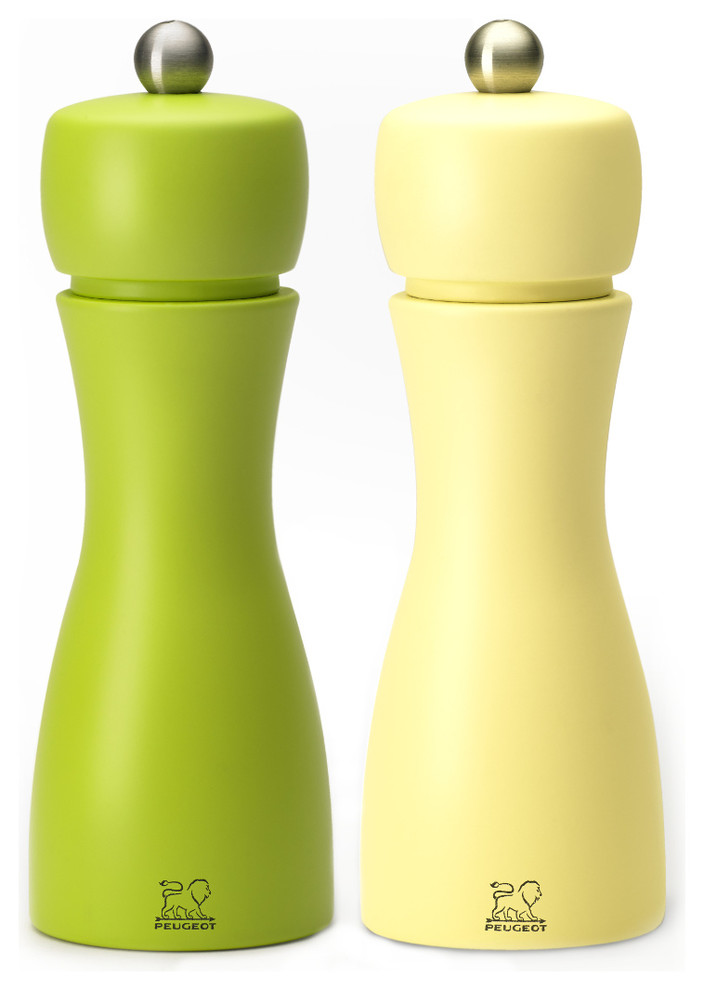 Peugeot Tahiti Duo Spring Beechwood 6 Inch Salt and Pepper Mill