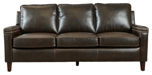 Lazzaro Leather Magnus Sofa Transitional Sofas By Lazzaro Leather Magnus Sofa