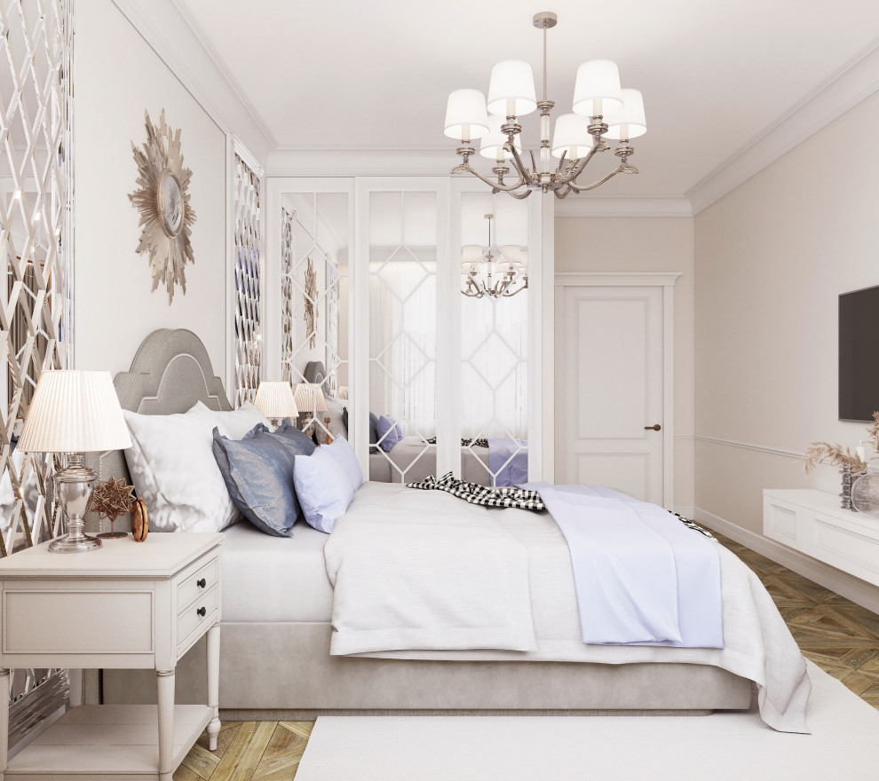 Итоговая визуализация проекта интерьера трёхкомнатной квартиры