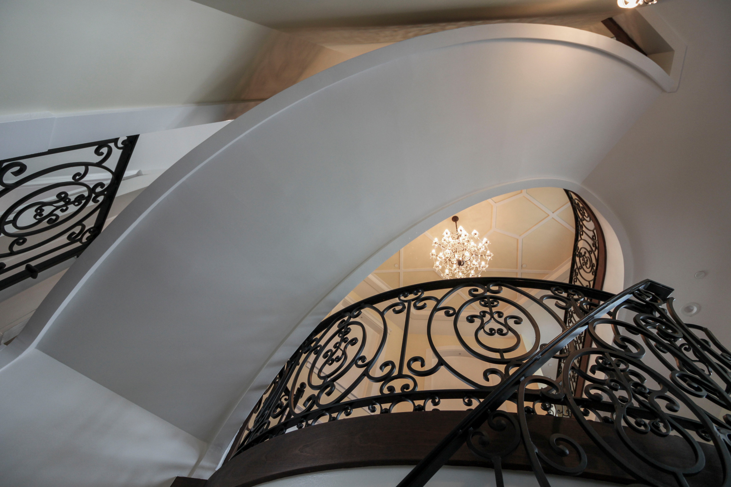 76_Striking Traditional Staircase in French Provincial Home, Potomac MD 20854