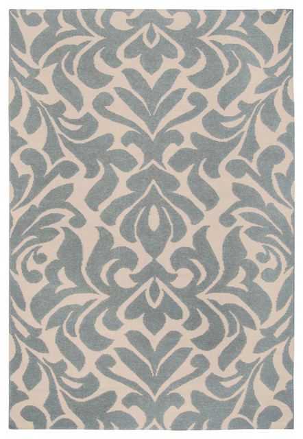 Candace Olson By Surya Genevieve Chinois Green Hand Woven Wool Rug