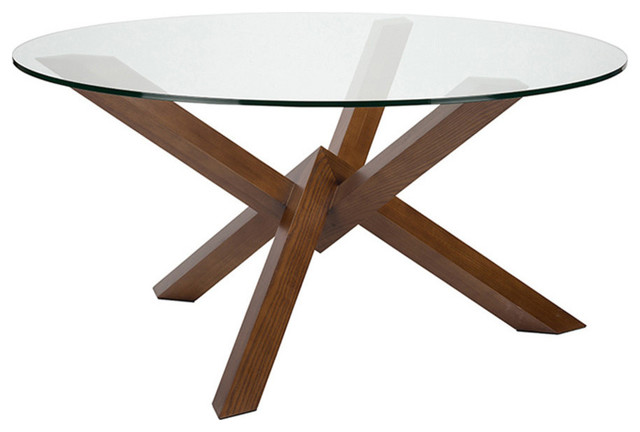 Costa Round Glass Dining Table Modern Contemporary Wooden Walnut Tables By Mod Space Furniture Houzz Costa Round Glass Dining Table Modern, Houzz Round Glass Dining Table