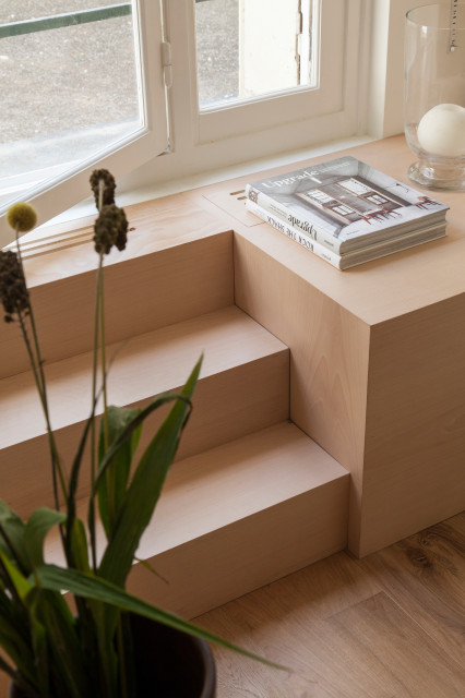 Menuiserie sur-mesure skandinavisk-vardagsrum