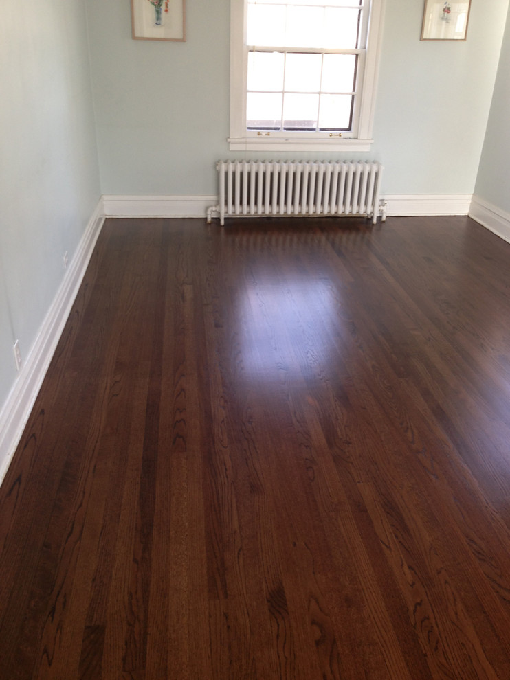 Red Oak Wood Floors With Dark Walnut Stain Traditional Chicago Red Oak Wood Floors With Dark Walnut