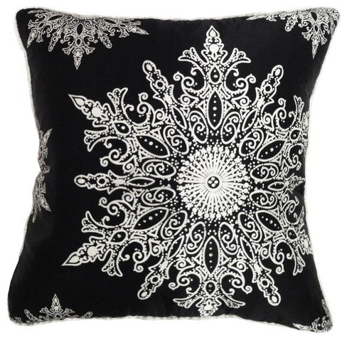 Holiday Elegance Snowflake II Pillow