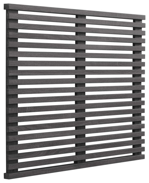 Render Wall Mount Twin Headboard, Charcoal Transitional Headboards