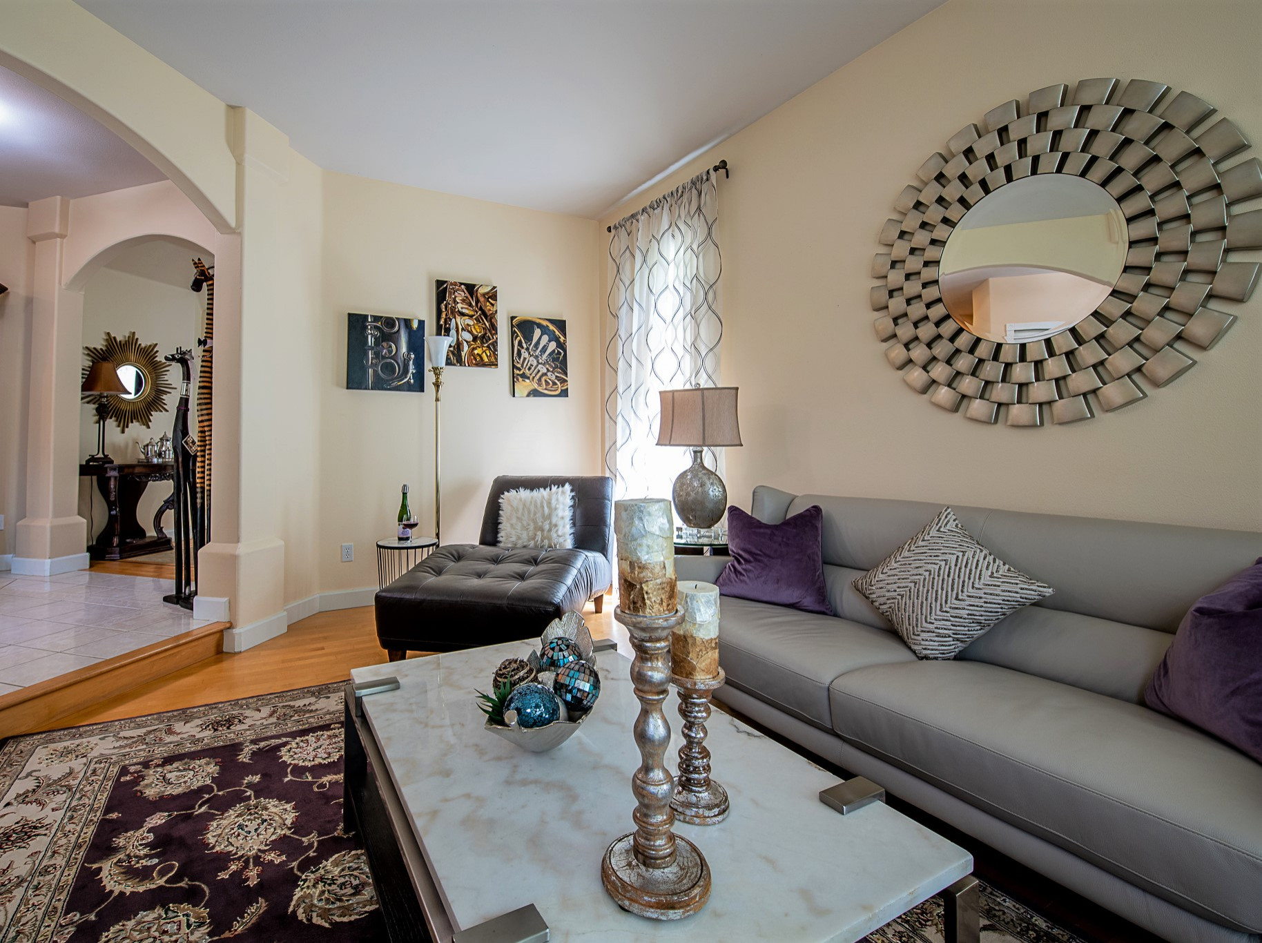 Transitional Living Room