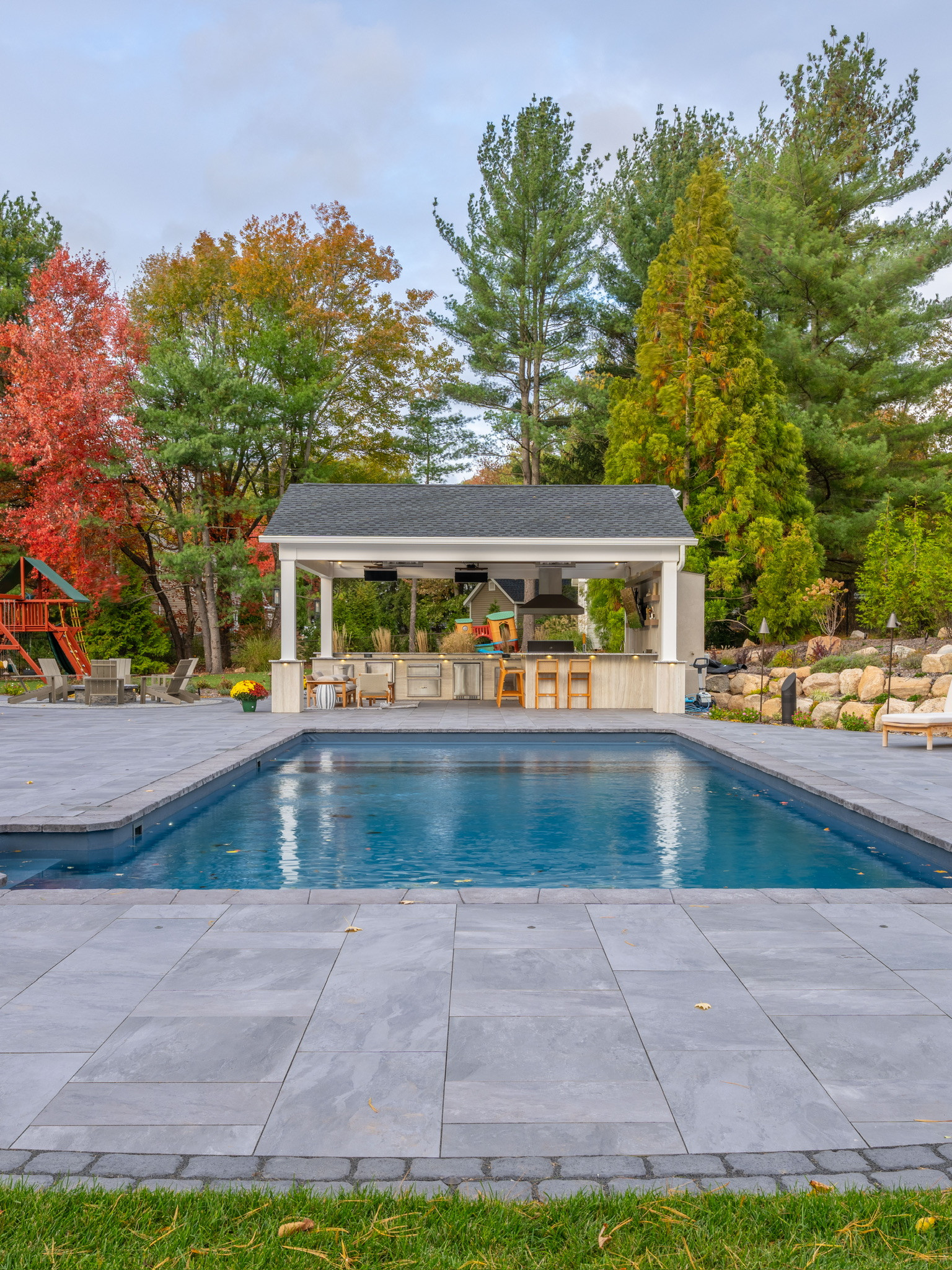 Porcelain Paradise with a Party Pavilian