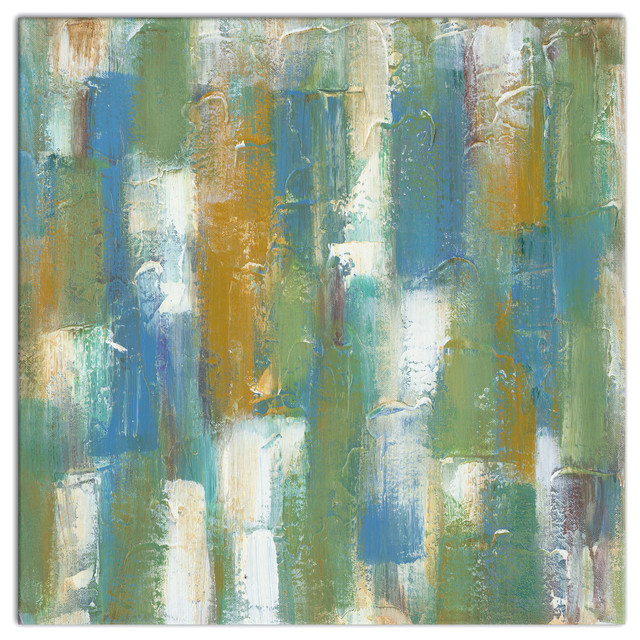 "Tranquility 2" Canvas Wall Art, 36x36 Contemporary Prints And