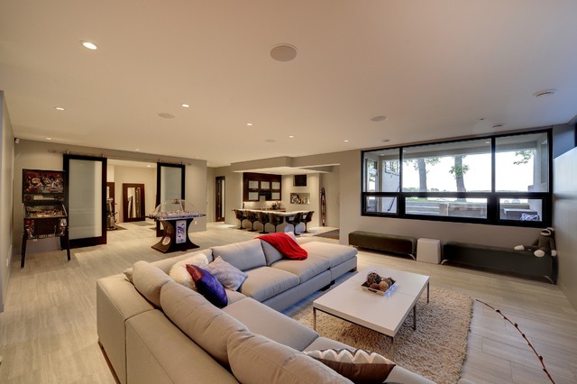 Low Level Entertaining Space Contemporary Living Room