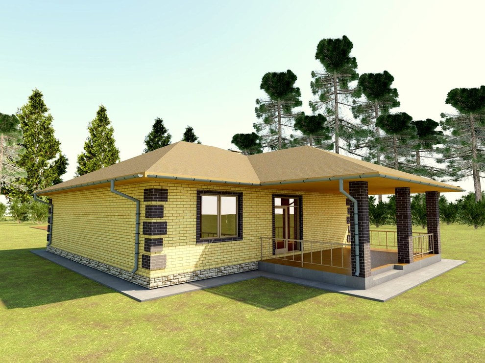 дом 1-этажный кирпичный