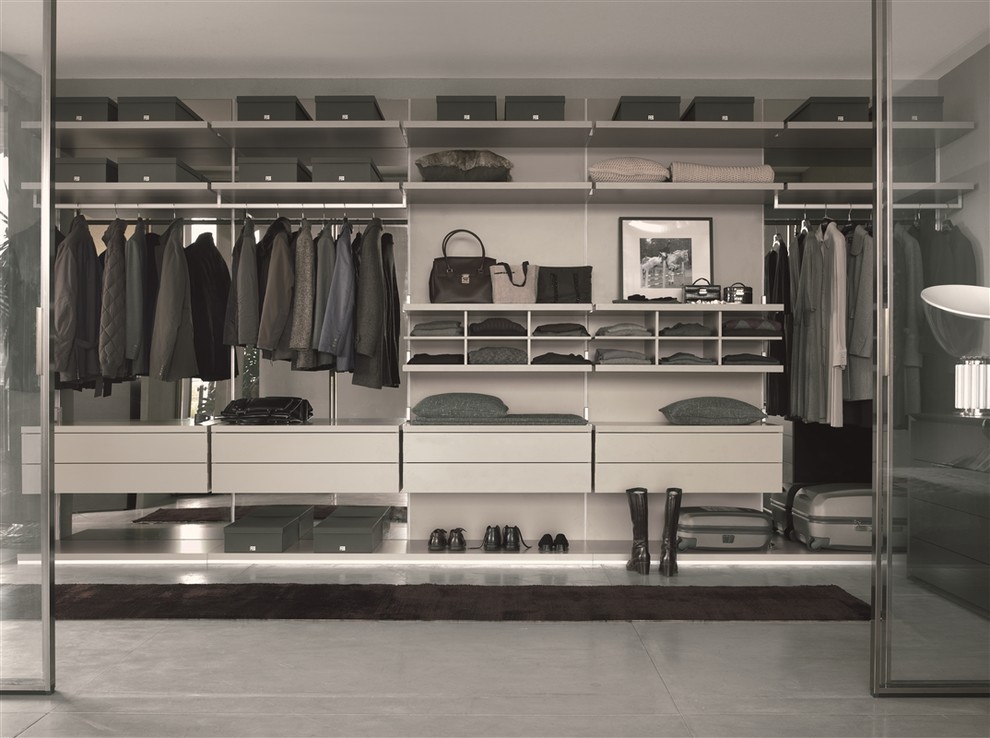 Inspiration for a modern storage and wardrobe in Perth.