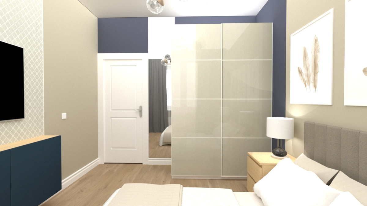 Яркая евродвушка в ЖК Гринландия-2 для молодой женщины