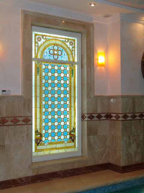 Stained glass interiors