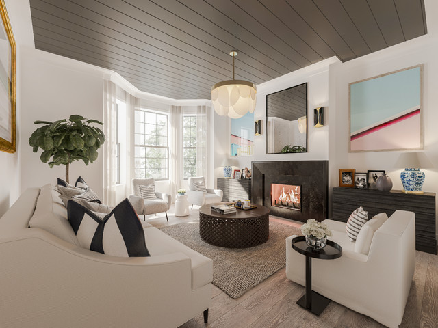 Carefree Chic maritim-vardagsrum