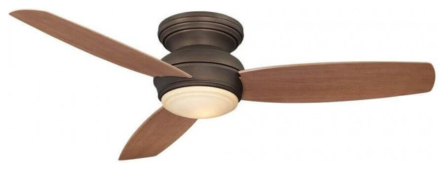 Minka Aire 1 Led Light 52 Inch Flush, Flush Mount Outdoor Ceiling Fan With Remote