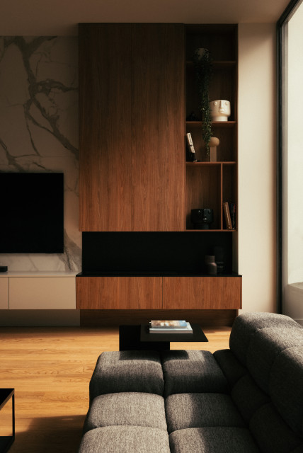 Villa Soleil contemporary-vardagsrum