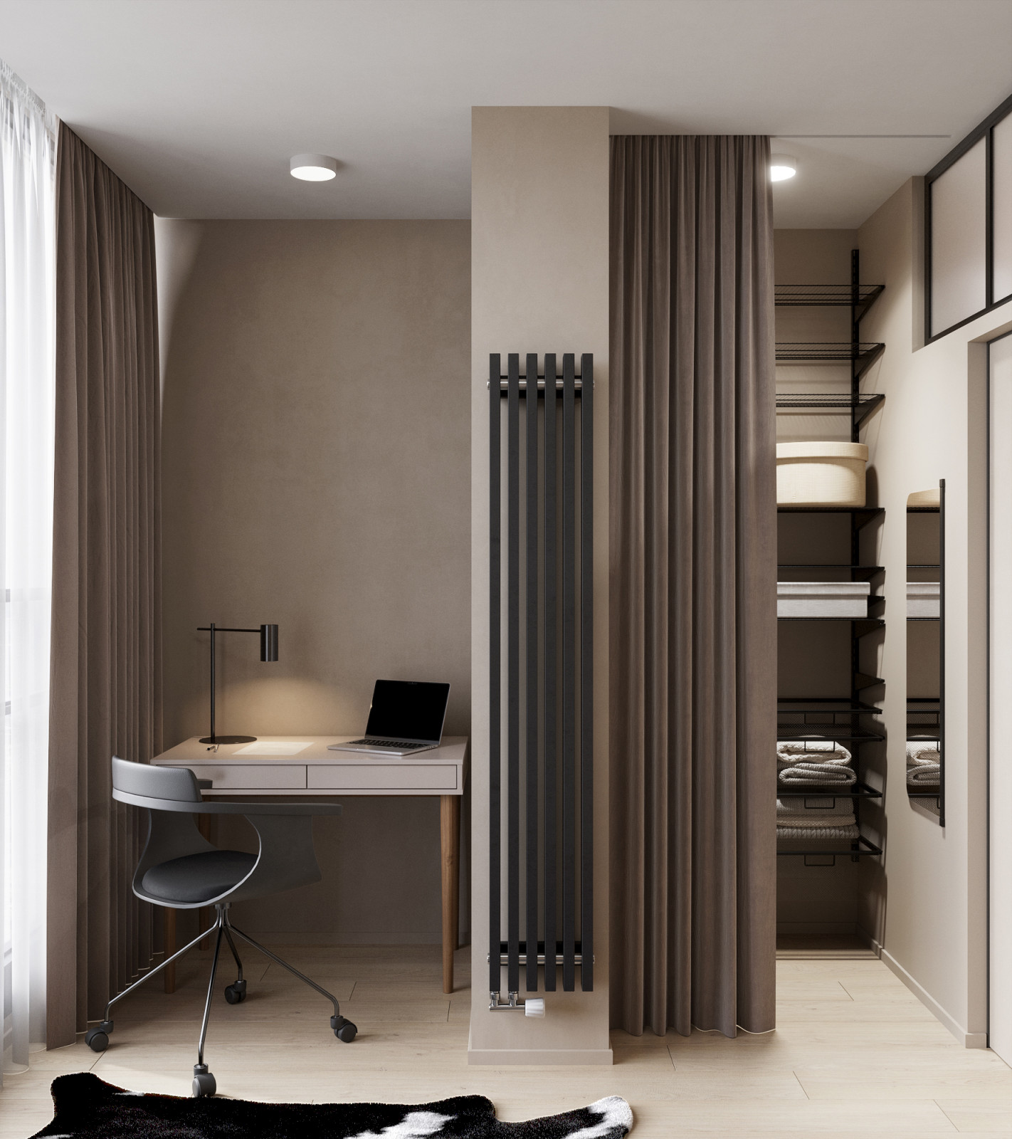 Мини двушка 43 м кв. со спальней на балконе