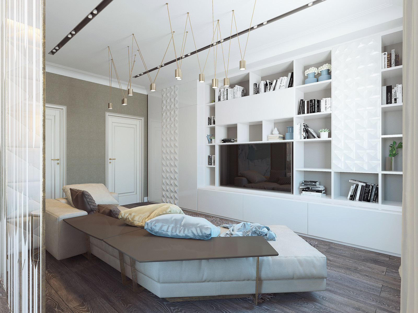 Приватная зона в частном интерьере 34,1 м2