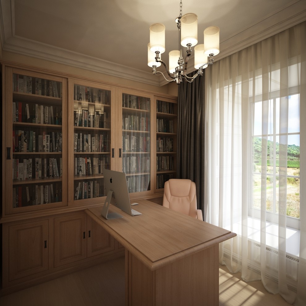 Светлый дом в неоклассическом стиле