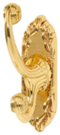 Alno A8599 Ribbon & Reed 1-1/4"W Traditional Victorian Double - Polished Brass