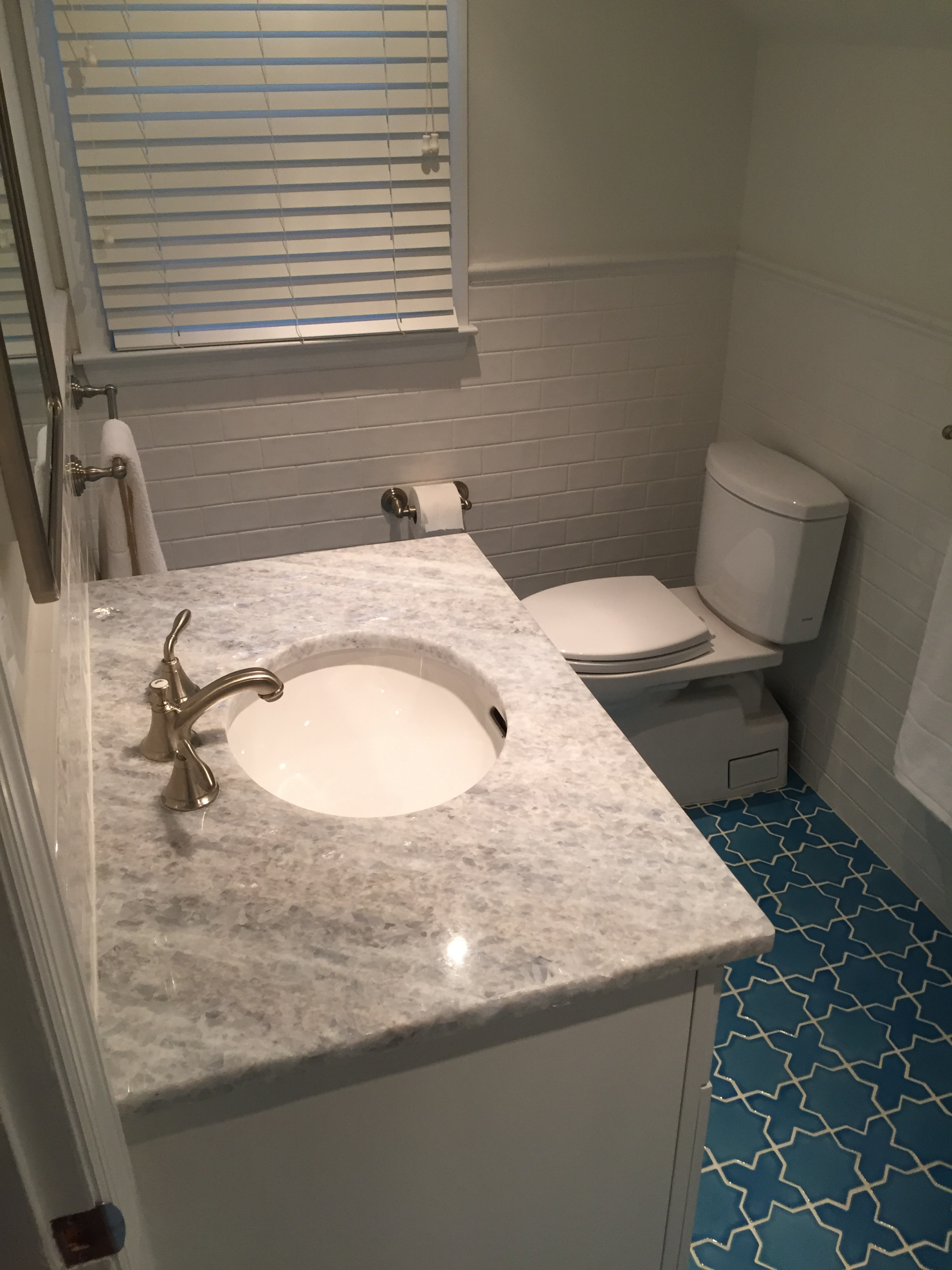 Koch's Master bathroom floor