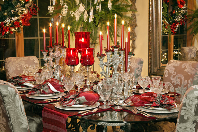Christmas Decor mediterran-esszimmer