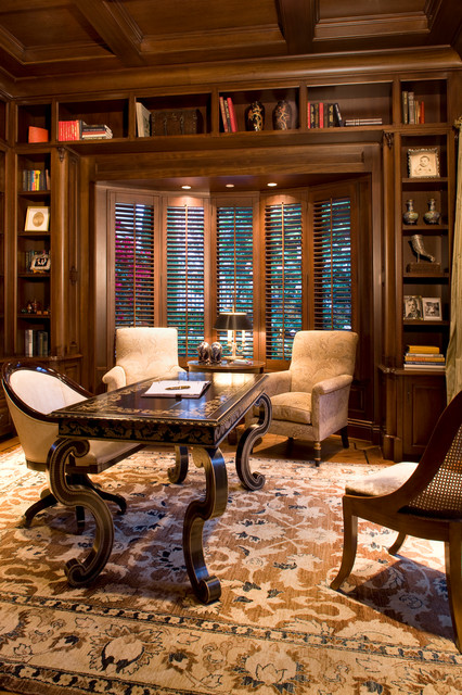 Classic Traditional Residence - Traditional - Home Office - Orange ...