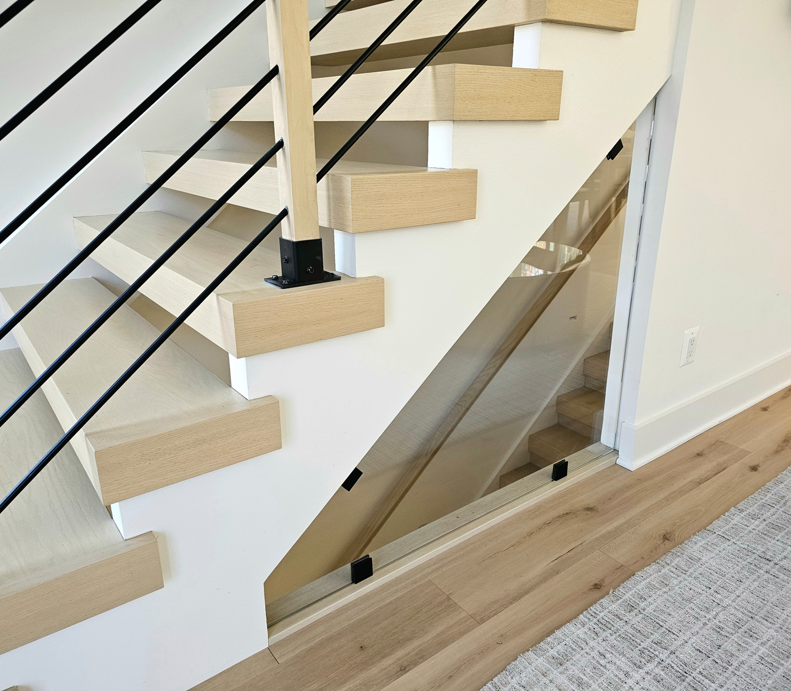 111_Open-Rise Stair with a Stunning Pool View, Great Falls, VA 22066