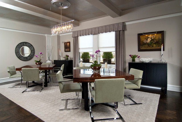 New York Penthouse contemporaneo-comedor