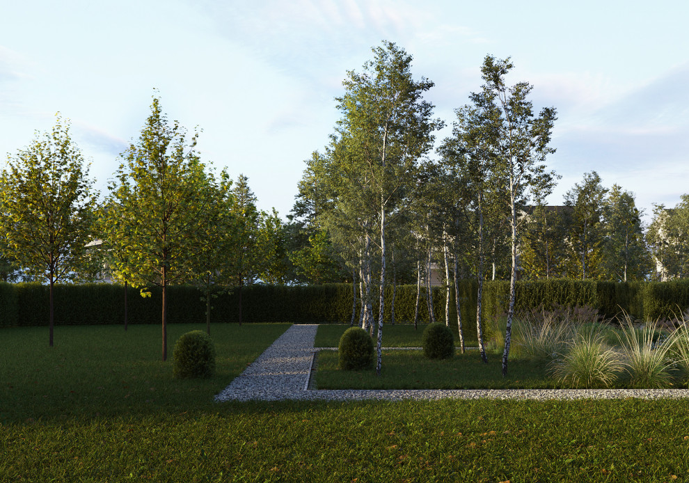 Проект архитектуры дома и сада в п. Нелжа  Врн. обл.