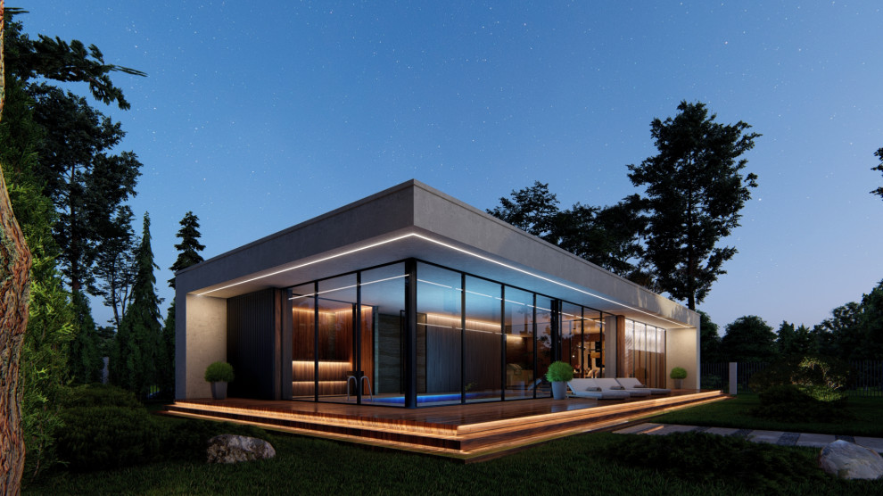 Современный загородный дом с СПА комплексом