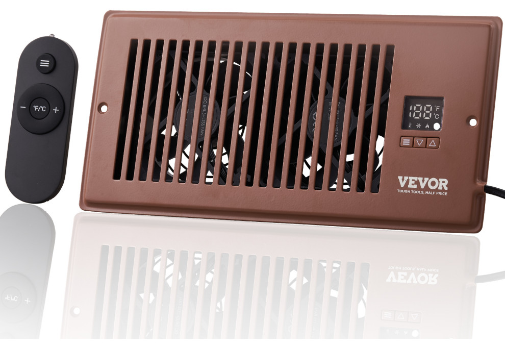 VEVOR Quiet Register Booster Fan Heating / Cooling Registers, 4"x10