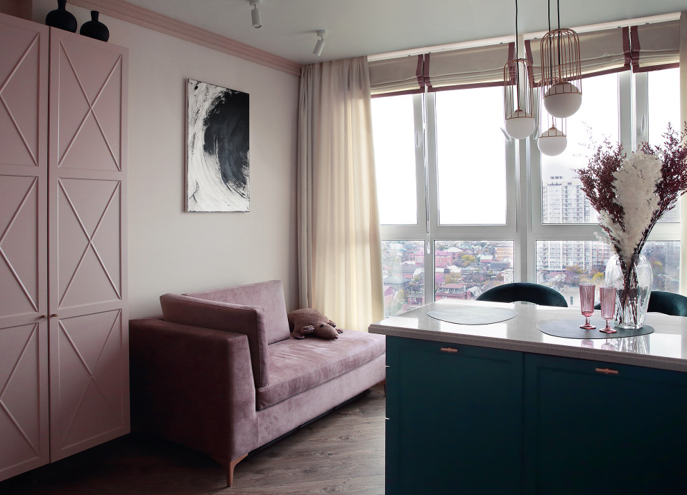 Розовый рассвет фото