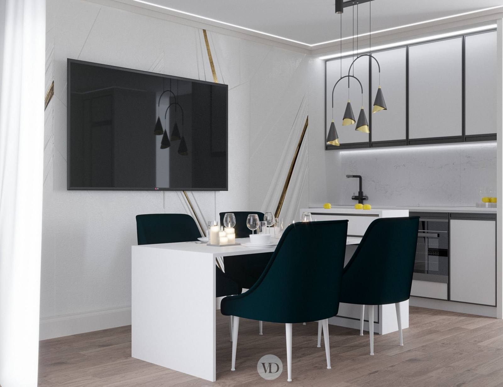 Дизайн-проект квартиры в ЖК Hьютон