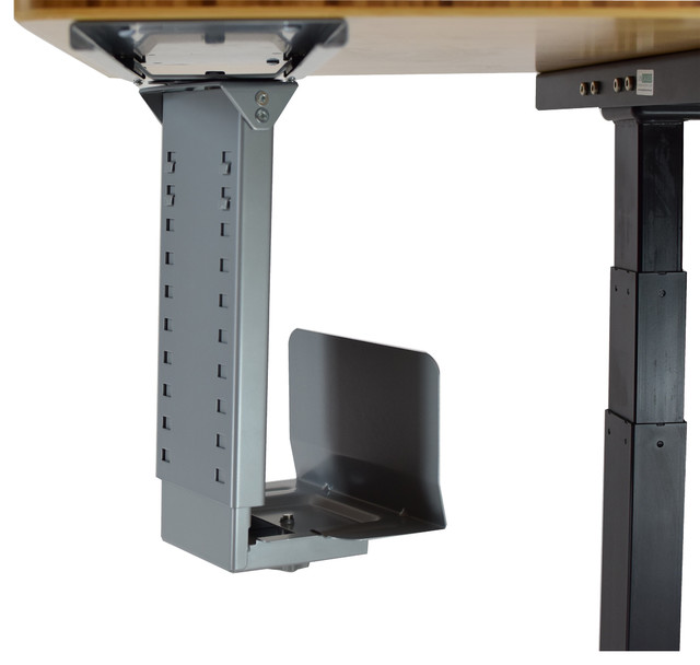 Adjustable Width, Height Under Desk Cpu Holder Swivels, Slides, Holds PC  Tower - Contemporary - Desk Accessories - by Uncaged Ergonomics | Houzz