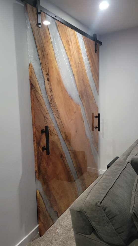 Maple and Epoxy Sliding Closet Door