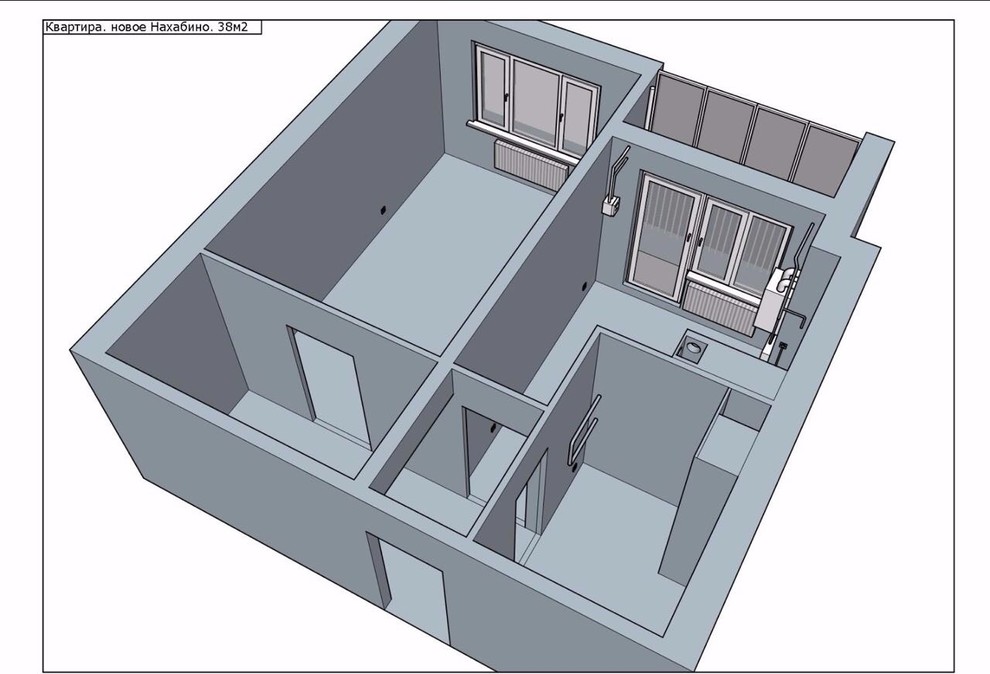Технический дизайн маленькой квартиры
