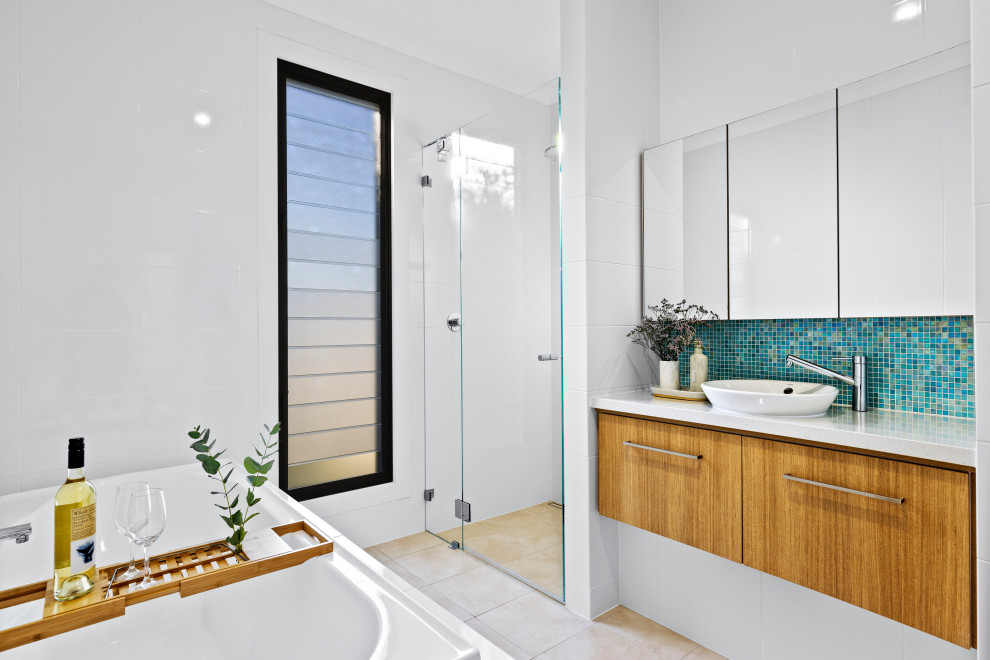 This is an example of a beach style bathroom in Adelaide.