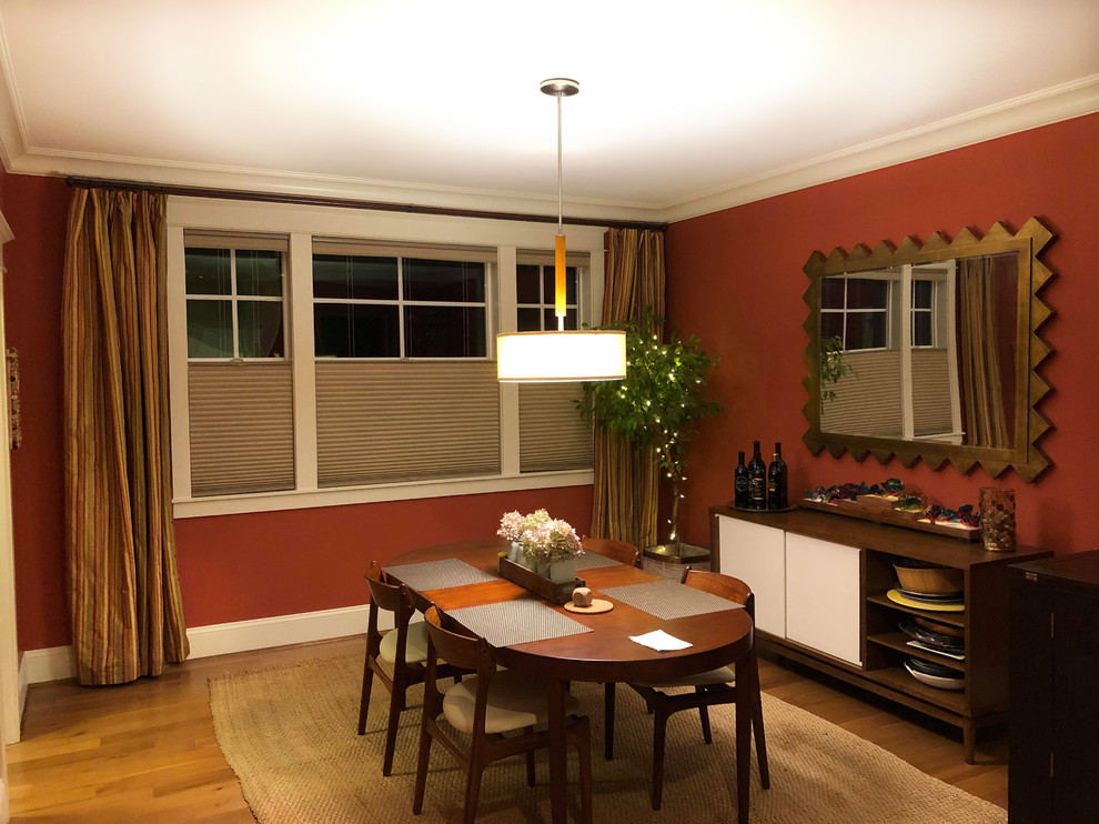 Photo of a mid-sized arts and crafts separate dining room.