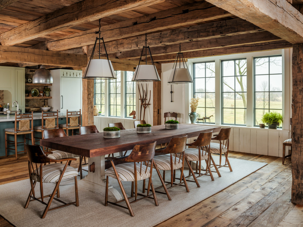 Bucks County Barn Residence - Farmhouse - Dining Room - Philadelphia ...