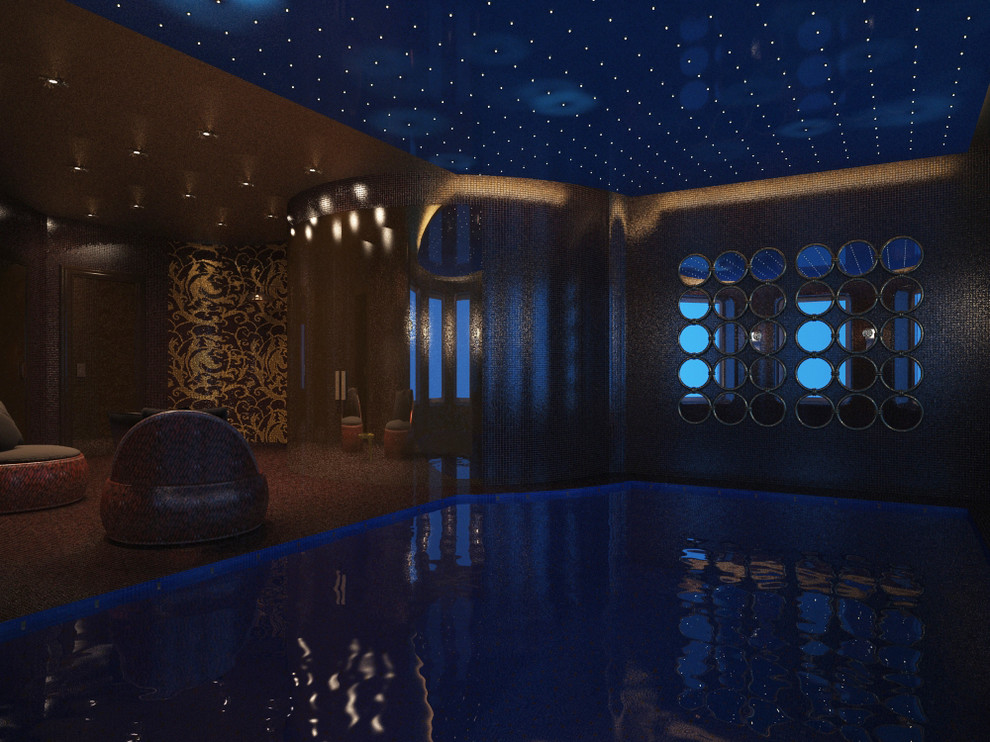 Проект коттеджа. Зона СПА